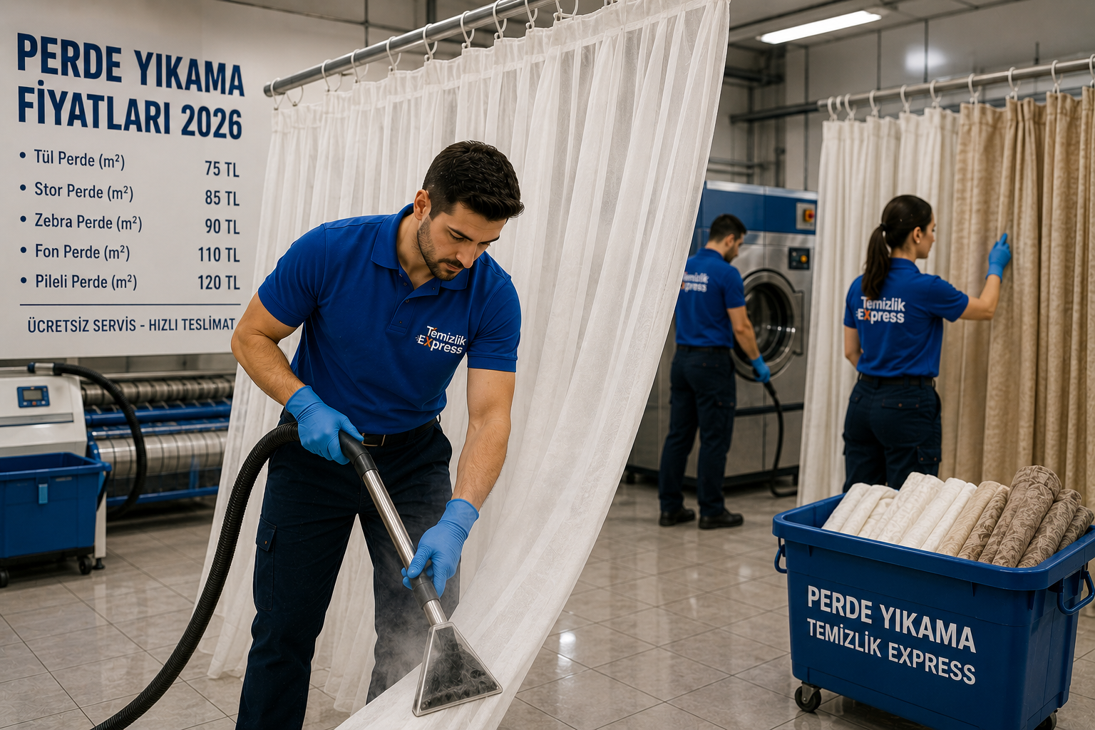 Perde Yıkama Fiyatları 2026: Metrekare ve Perde Tipine Göre Ücretler